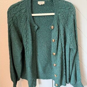 Fat Face Cable Knit Cardigan